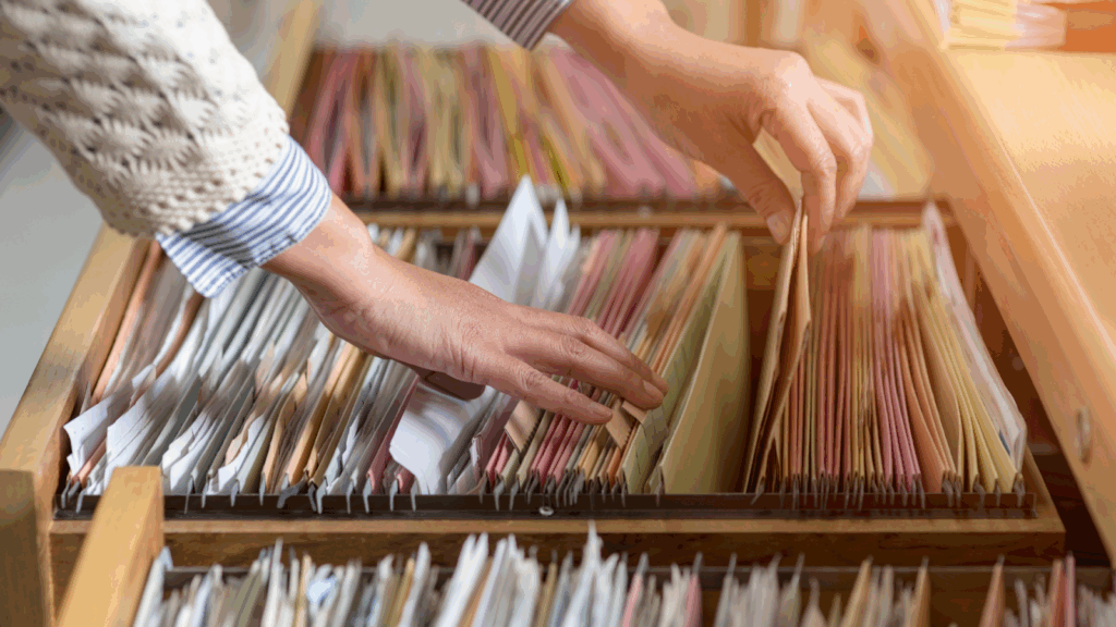 Selecting appropriate supporting documents
