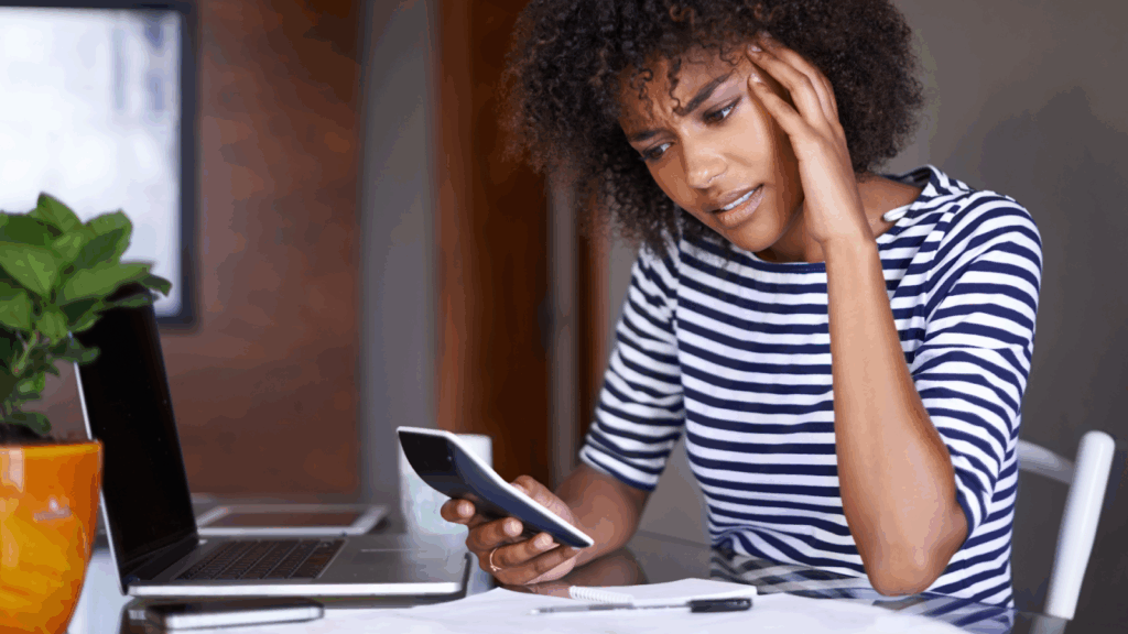 Woman disappointed for miscalculating her taxes