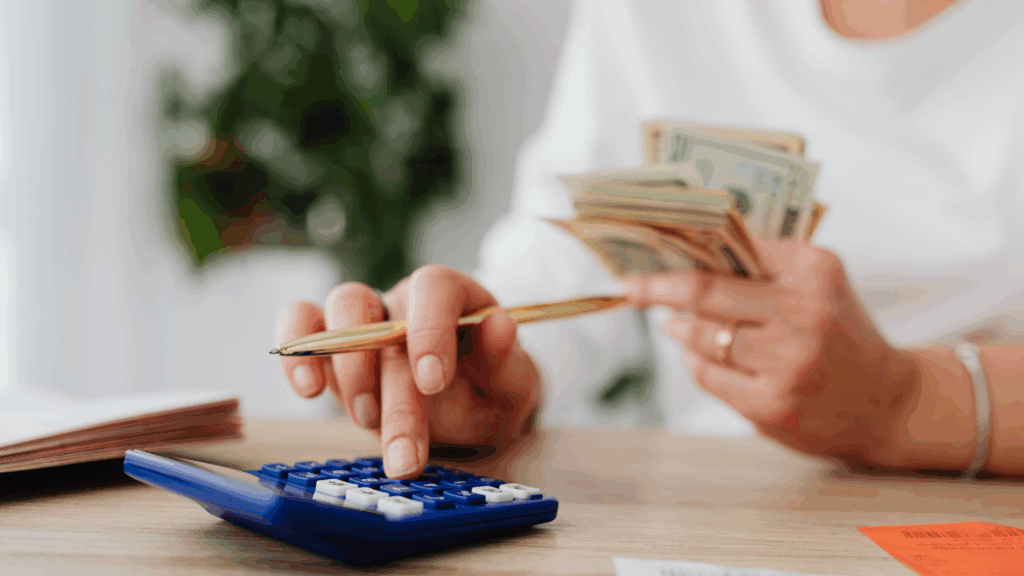 Calculating property tax expenses with cash in hand