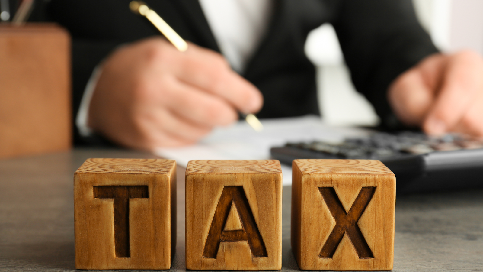 Tax consultant reviewing property tax protest evidence and documents