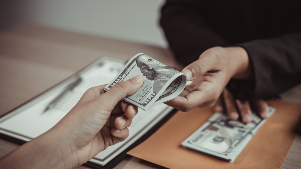 Client handing payment tied to property tax appeal savings