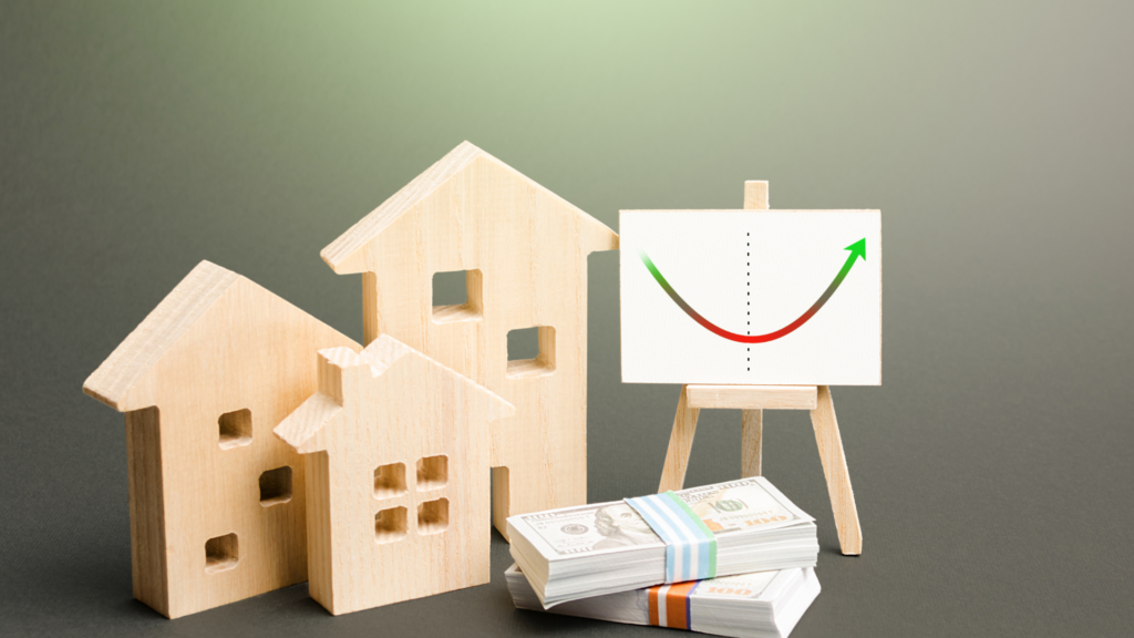Houses and cash representing assessed value vs market value comparison